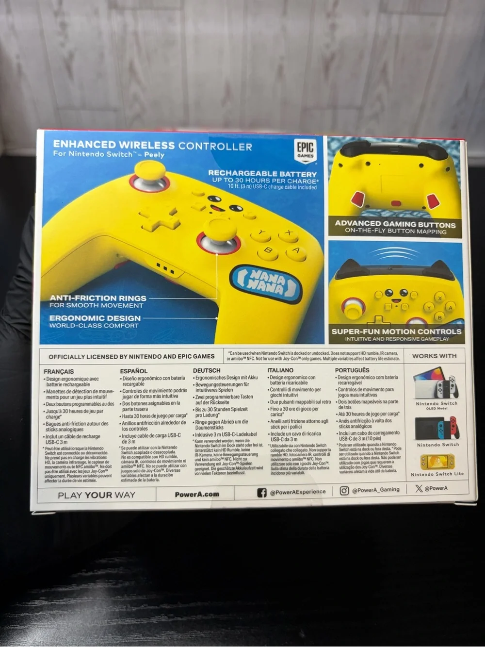 PowerA Fortnite Peely Nintendo Switch Accessory Bundle
